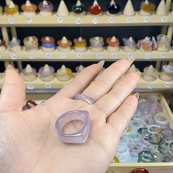 玛瑙/玉髓未镶嵌戒指