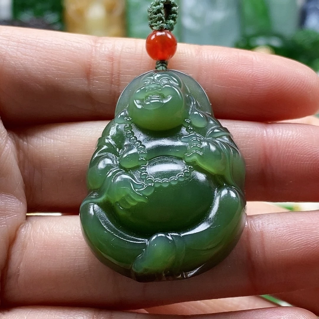 和田玉（碧玉）颈饰未镶嵌