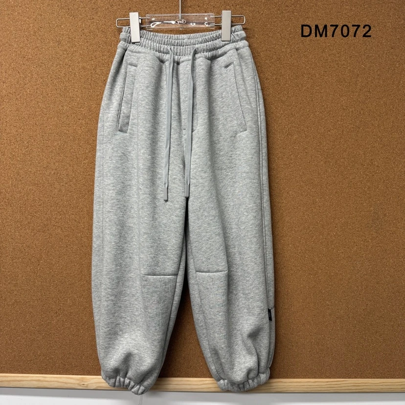 久坐中大童25年深秋冬新款加绒卫裤7072