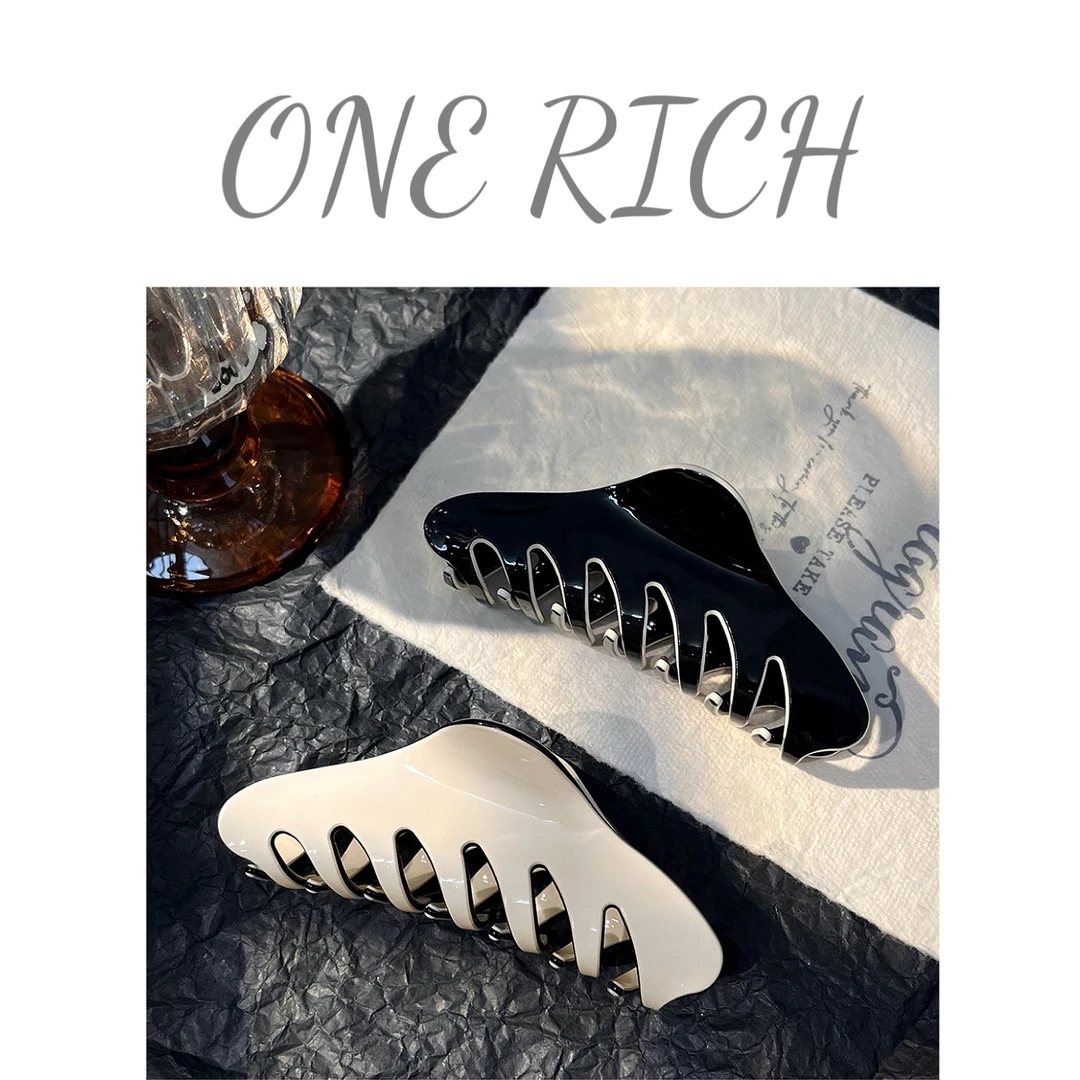 ONE RICH醋酸抓夹盘发法式大号发夹