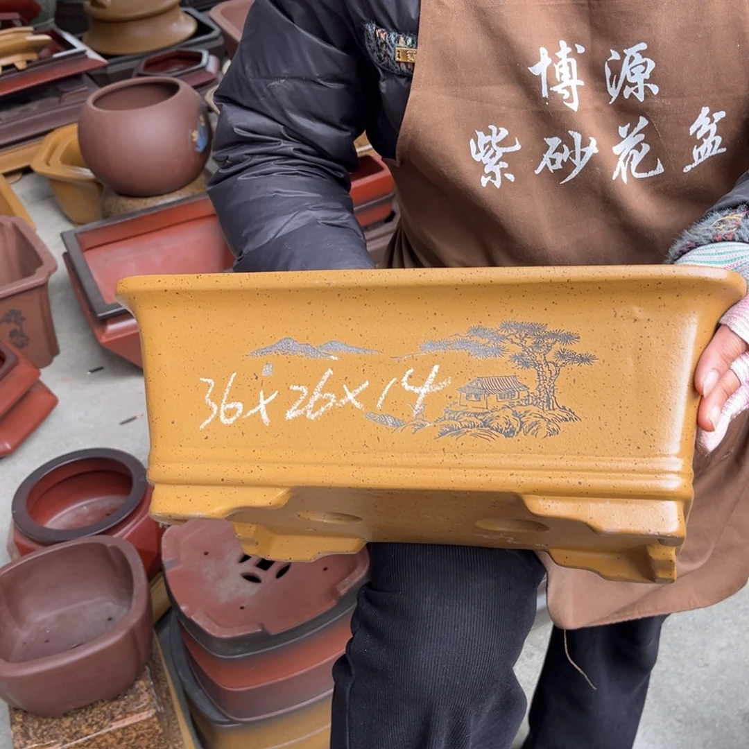 紫砂花盆盆景艺术