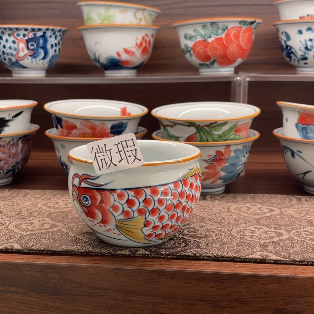 微瑕釉下彩纯手绘