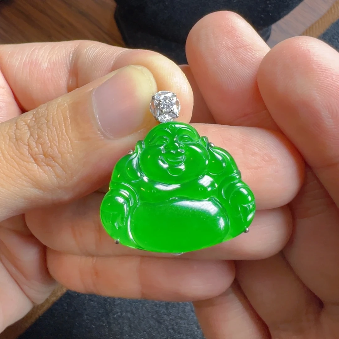 翡翠银S925镶嵌颈饰