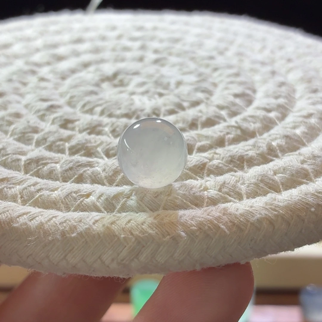 定制翡翠未镶嵌卡10.9冰咖珠超漏