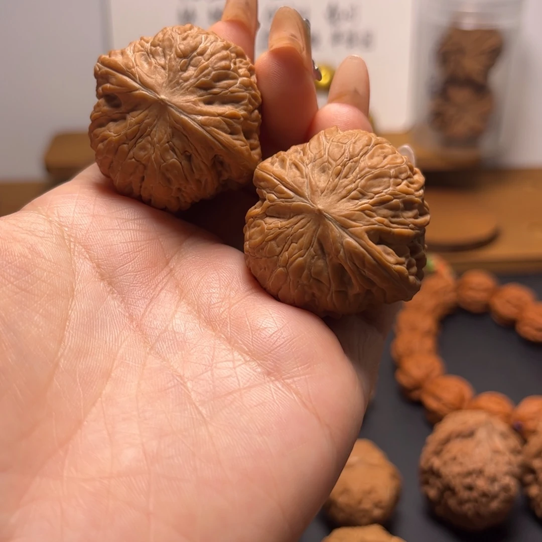 把件文玩核桃铁锤40全白茬