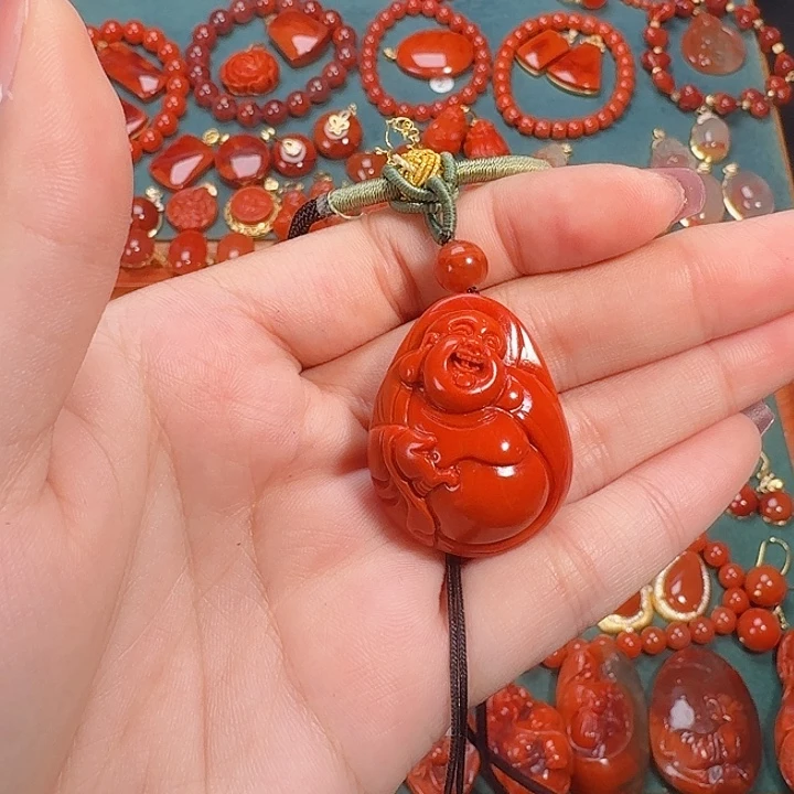 南红玛瑙未镶嵌吊坠