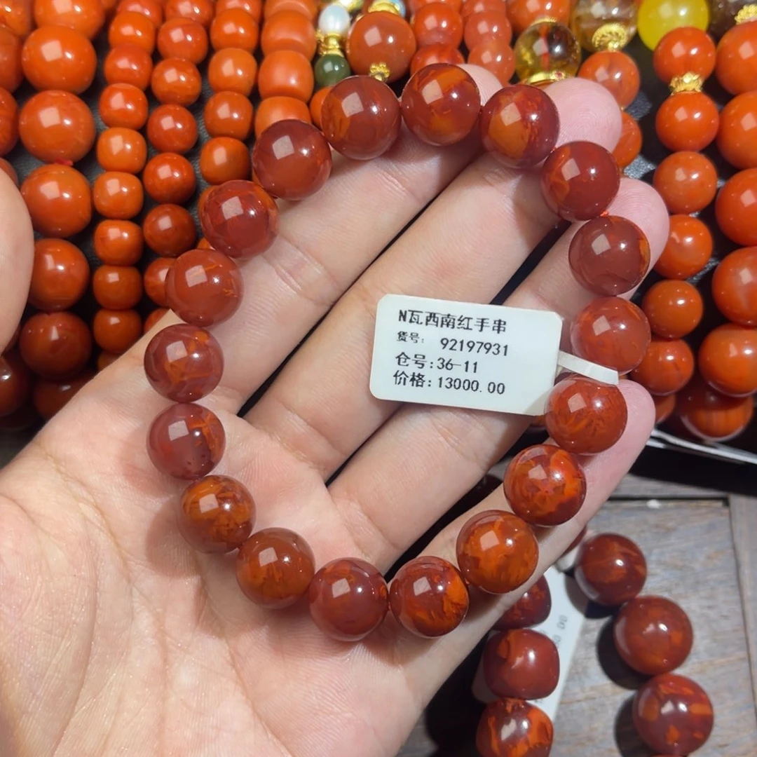 未镶嵌手链南红玛瑙潮****制