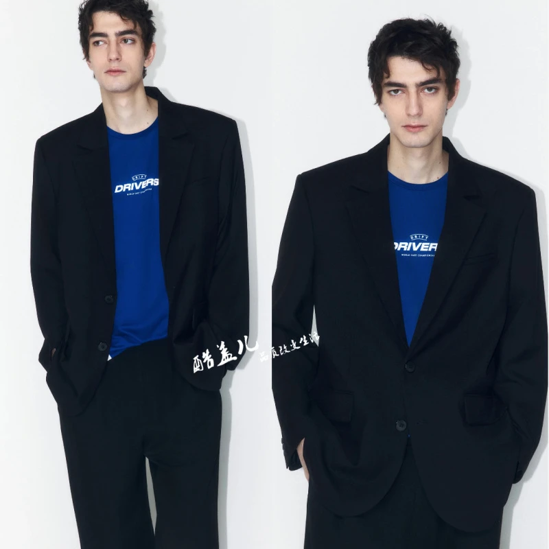 精致有型2025年春季新款男士高端弹力透气通勤休闲外套西服西装