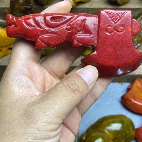 蛇纹石玉未镶嵌颈饰29