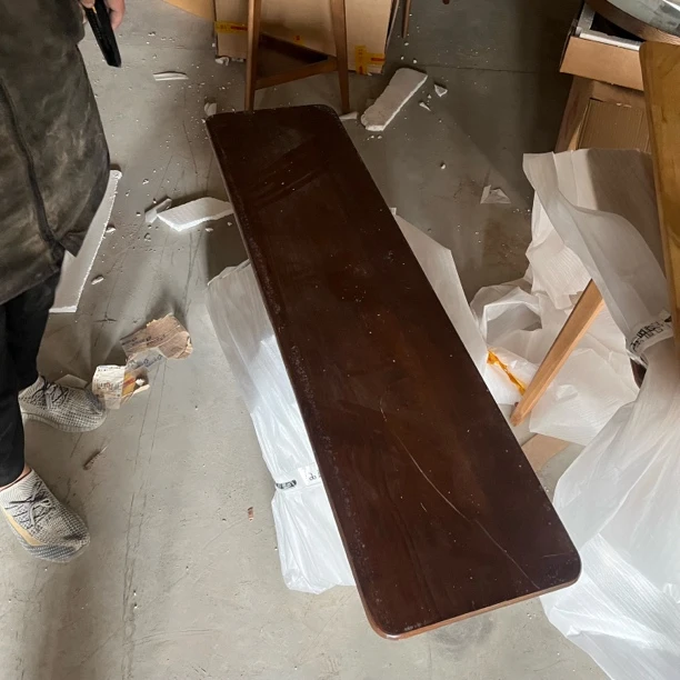 长凳橡胶木135×35瑕疵无售后木工5831