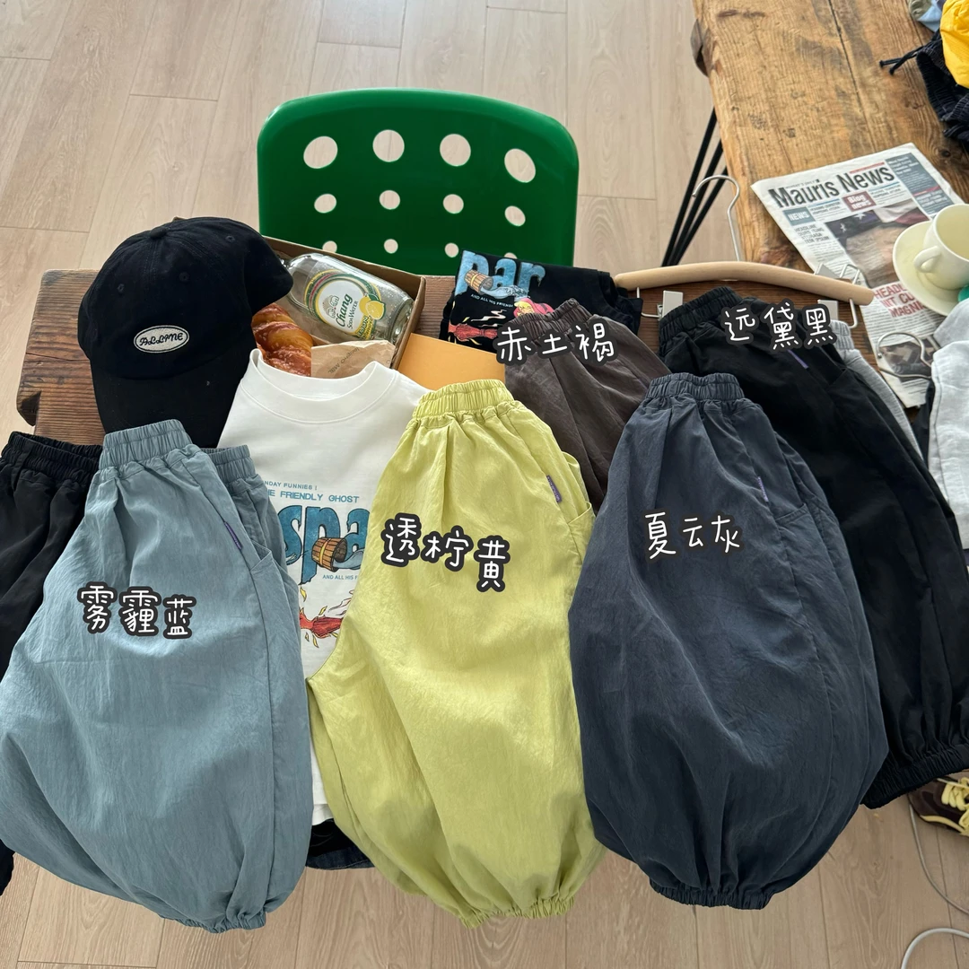 25412 儿童夏季新款多色男女童防蚊休闲裤 九分裤