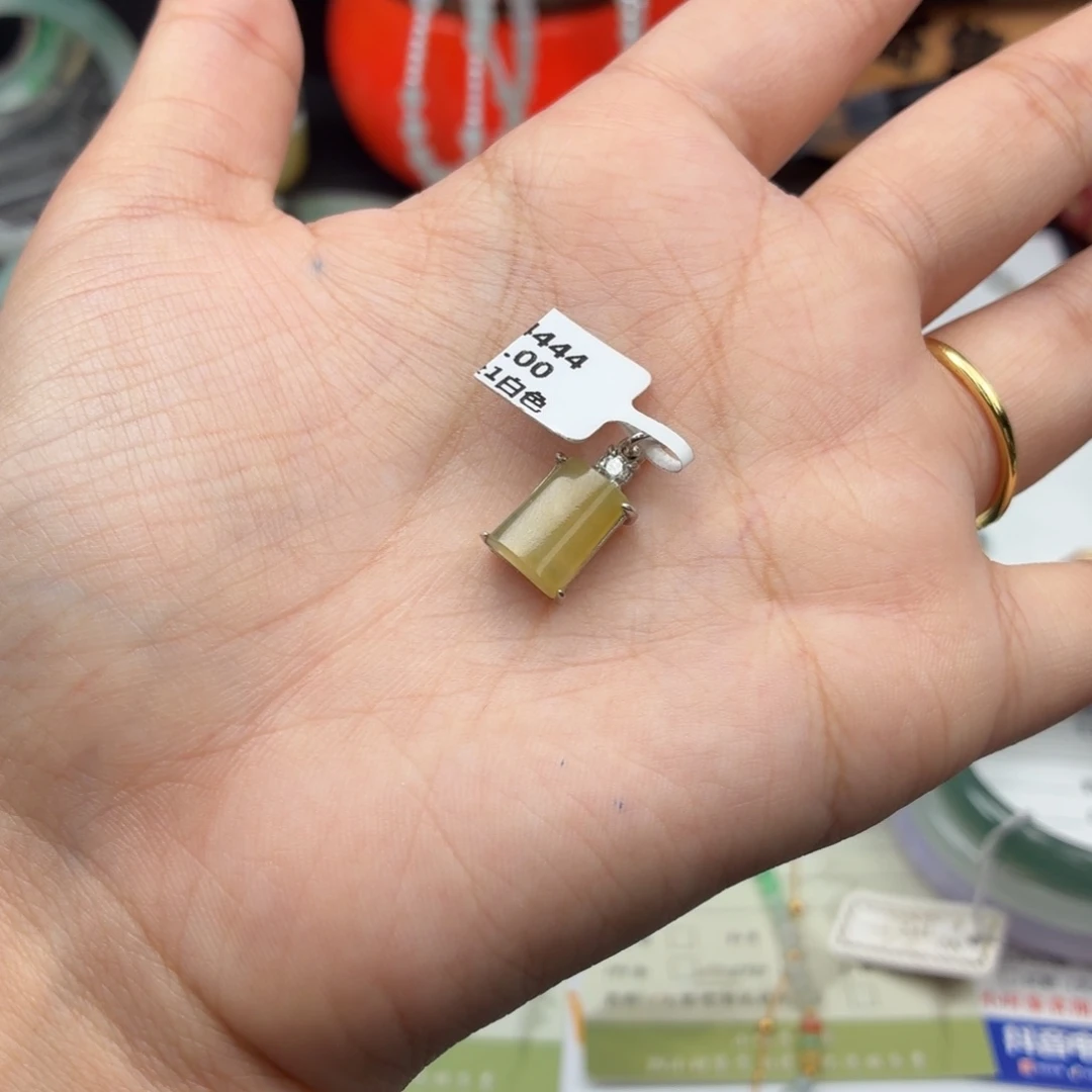 翡翠银S925镶嵌吊坠(不含链)08653