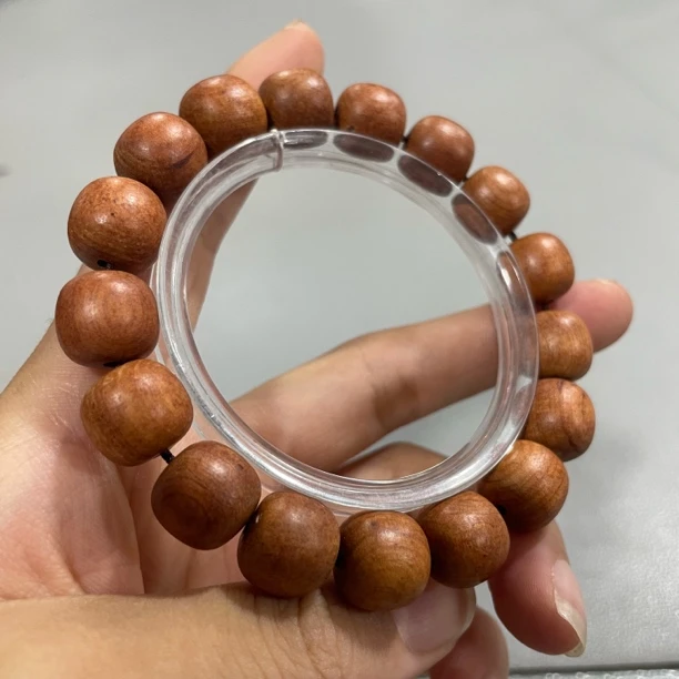 V406檀香桶珠卡1.2单圈手串