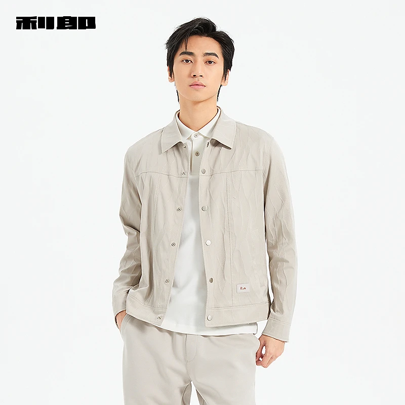 【商场同款】利郎官方夹克男翻领春季行政新款外套25CJK3071Y/2Y