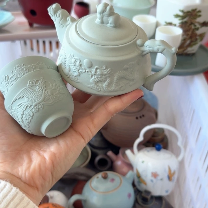 微瑕陶瓷陶瓷茶具茶杯茶壶