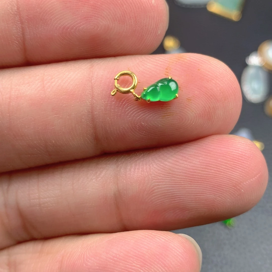 【闪购商品】翡翠18K金镶嵌颈饰翡翠