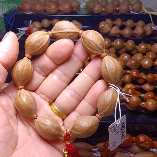 手串/手链橄榄核橄榄核手串三花梅林铁核老料1.9