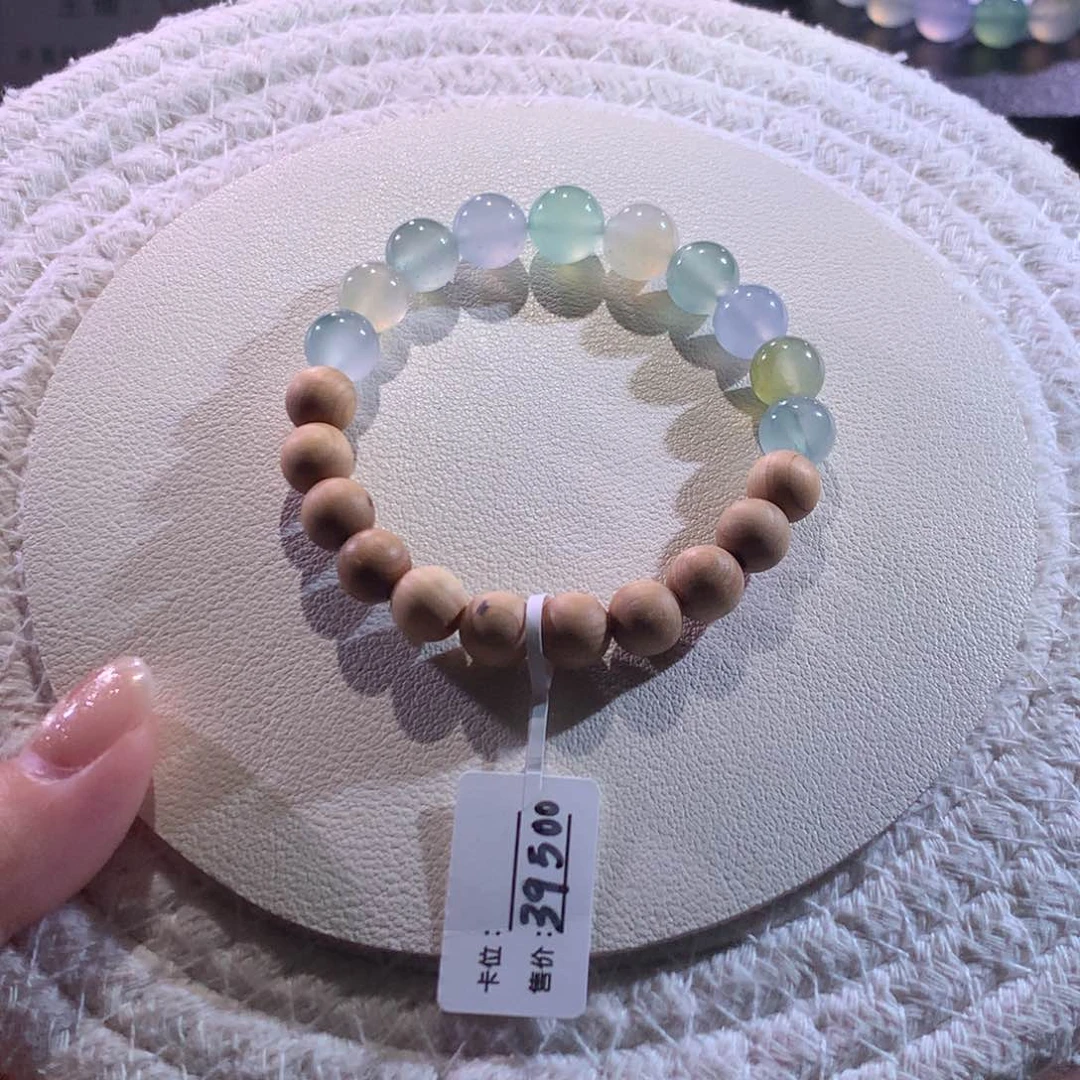 散珠翡翠天然缅a糖果半串