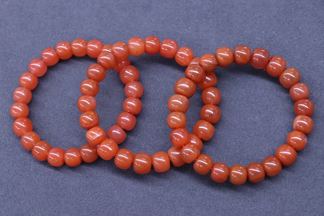 2原矿无优化南红西山杨柳老型单圈9mm左右多样发一串微色差