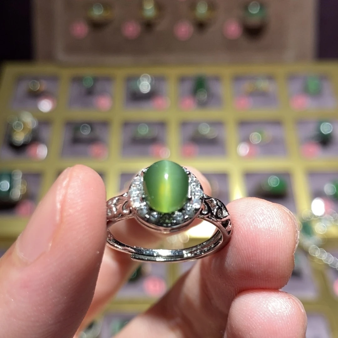 和田玉（碧玉）戒指未镶嵌