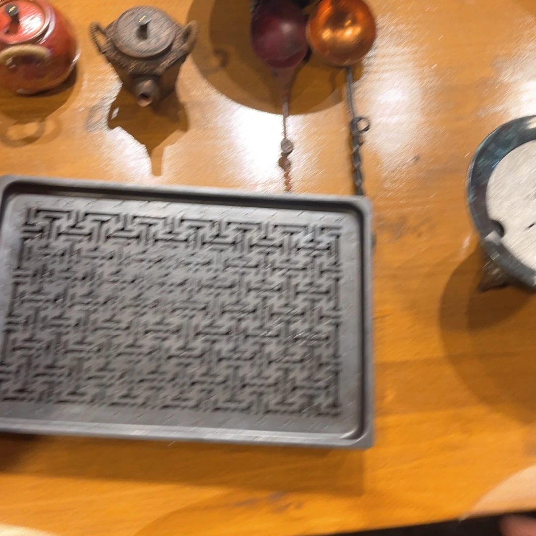 毛长方形复古窗花壶承手工锻打工艺