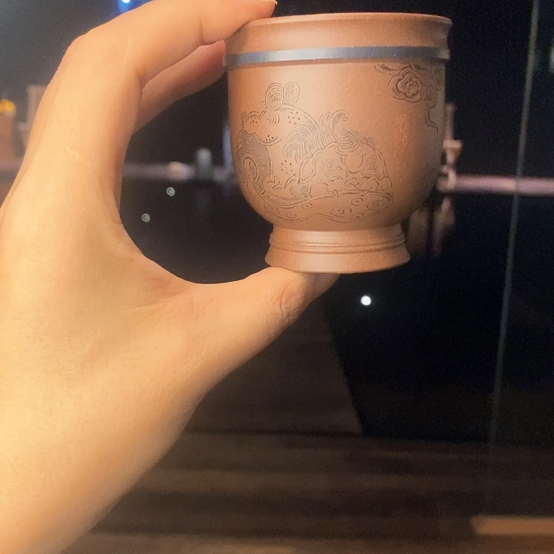 紫砂茶杯宜兴紫砂杯
