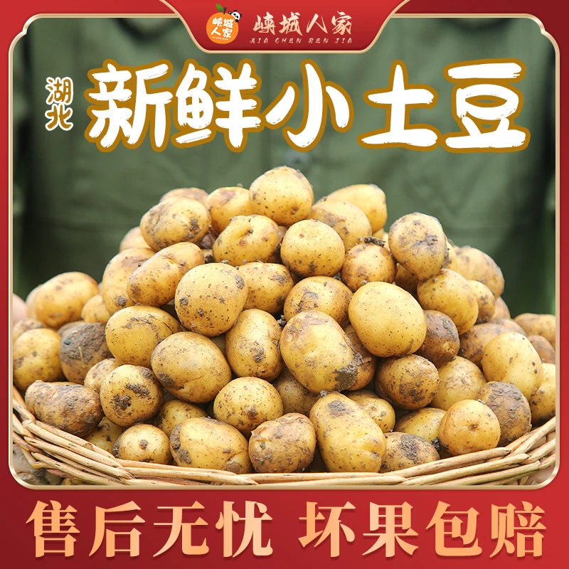 恩施网红黄心小土豆新鲜现挖3/5/9斤口感粉糯细腻香甜马铃薯洋芋l