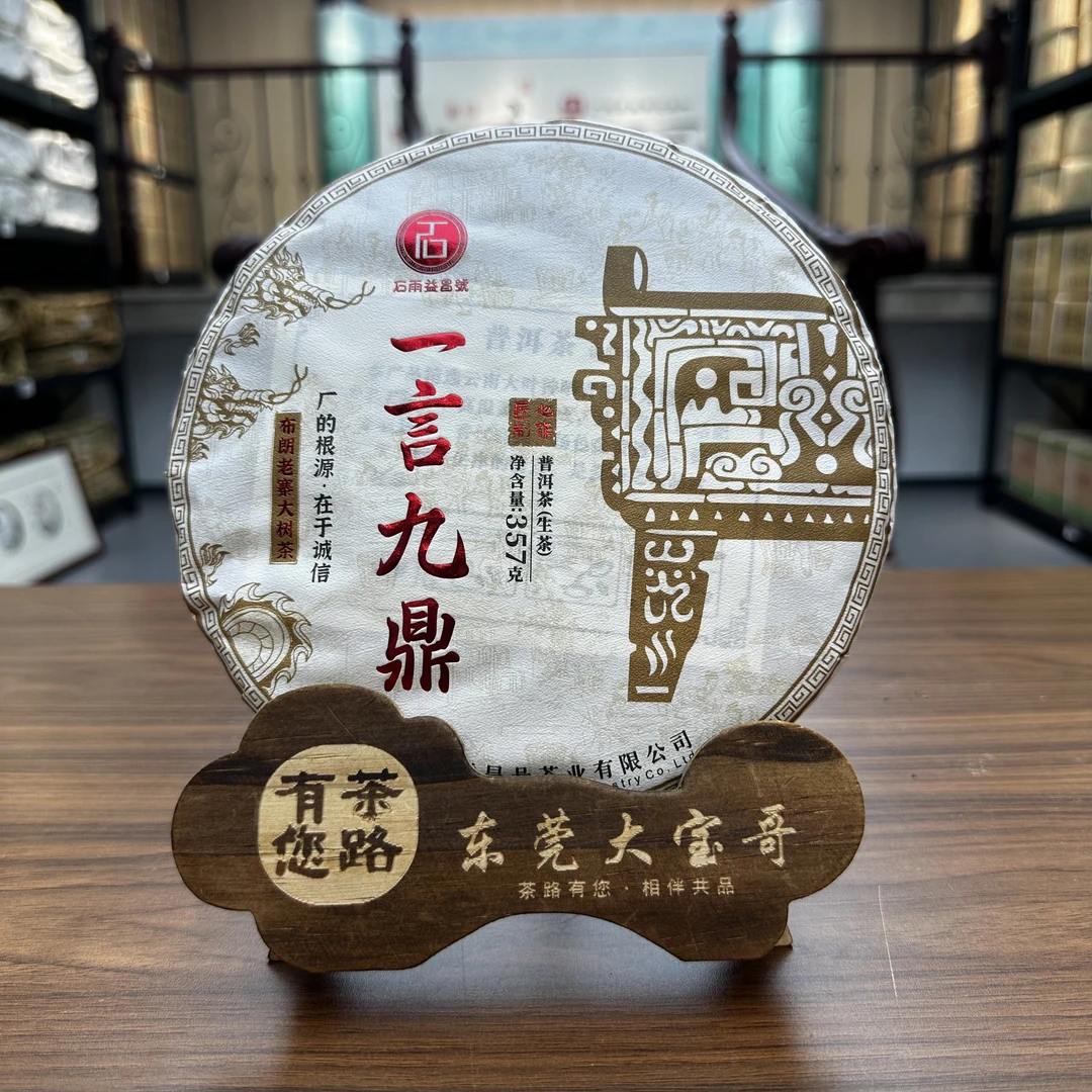 2024年石雨益 一言九鼎 普洱生茶357克/饼