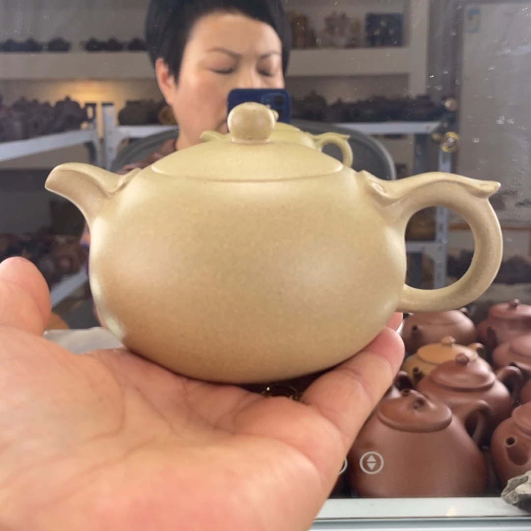 茶壶紫砂四号井绿泥如意西施200cc