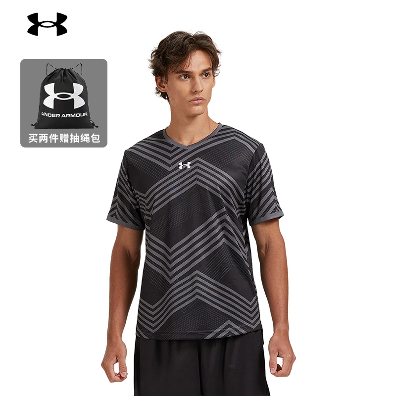 Under Armour/安德玛男士跑步运动训练健身透气速干短袖T恤球衣