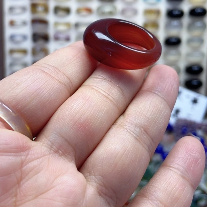玛瑙/玉髓戒指未镶嵌?*咩不退不换