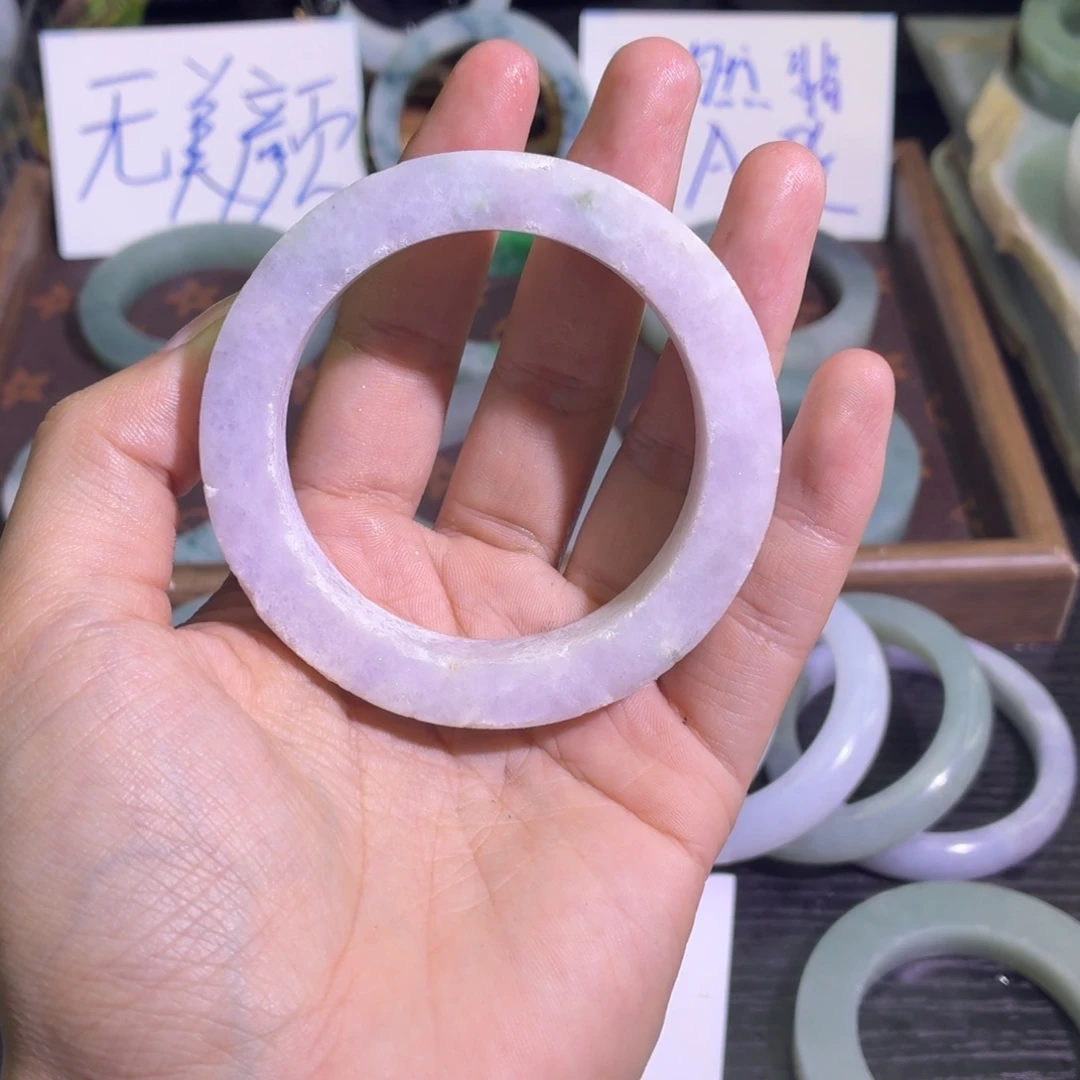 定制翡翠未镶嵌天然纹理随机，追求完美者慎拍