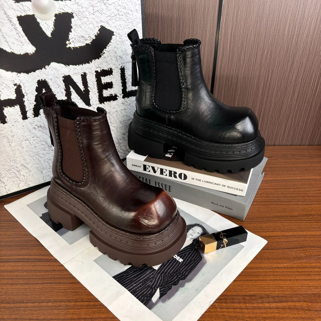 【SST●广寒枝】马丁靴时尚厚底英伦风25SY00639