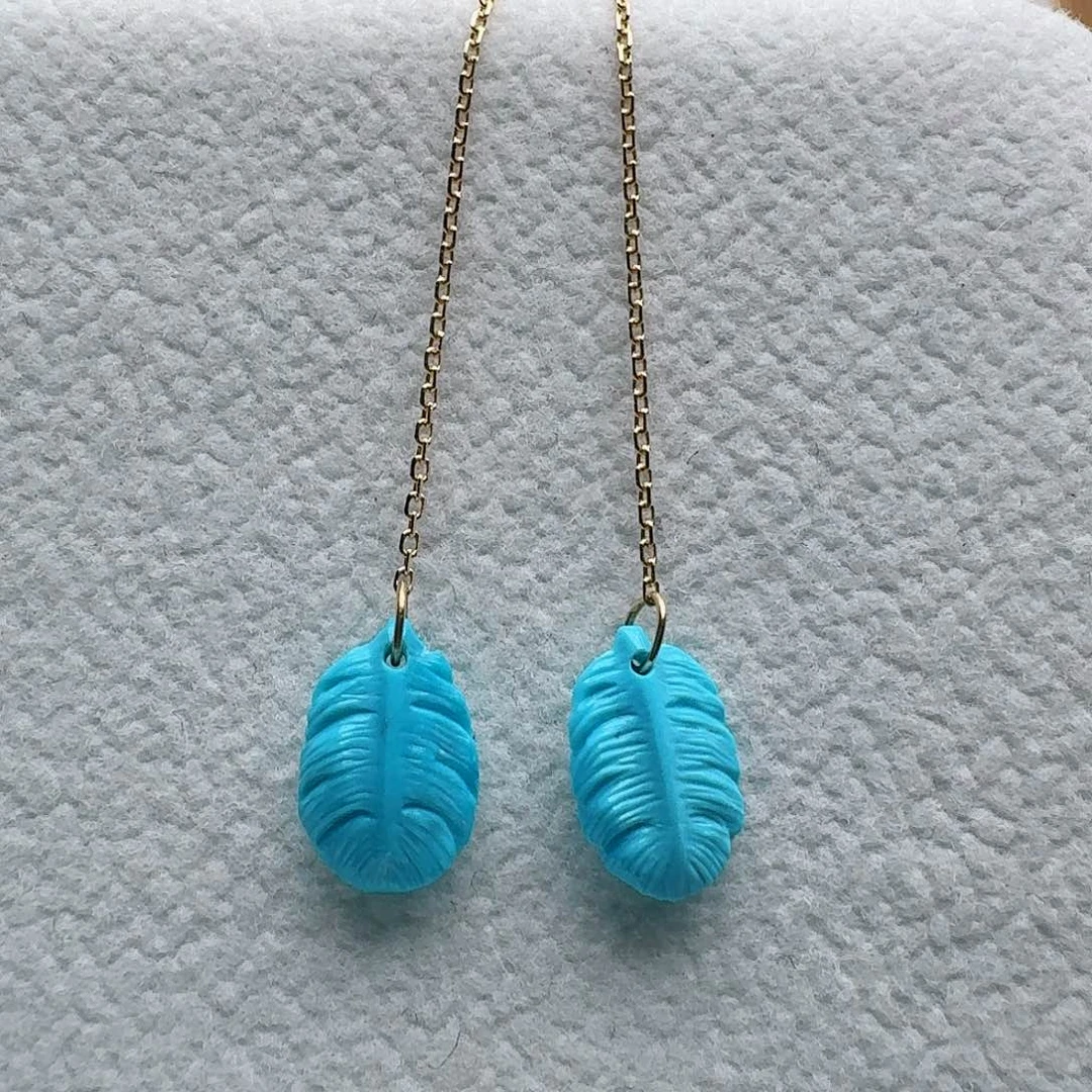 绿松石18K金镶嵌珠宝奇石