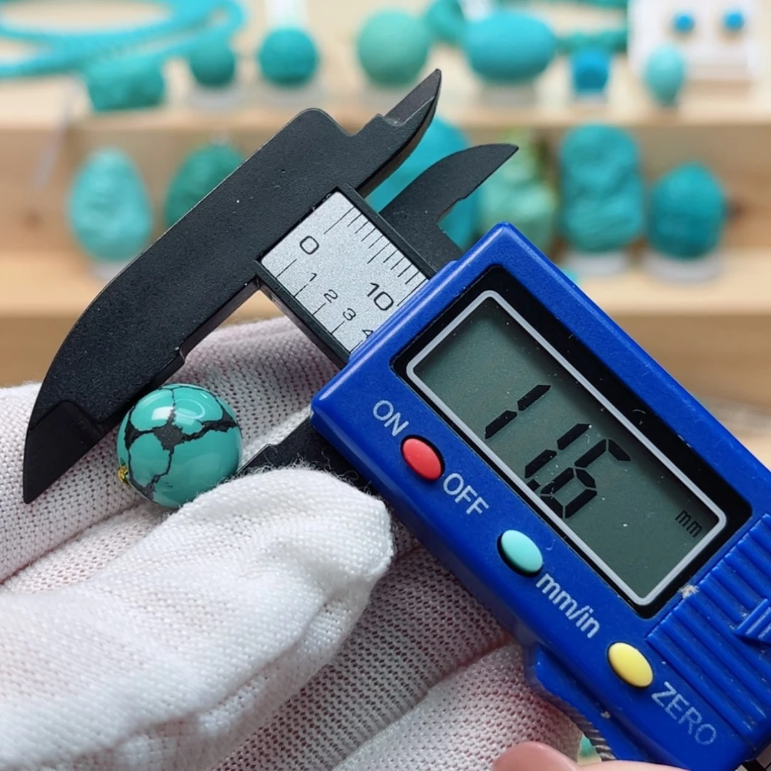 绿松石未镶嵌圆珠