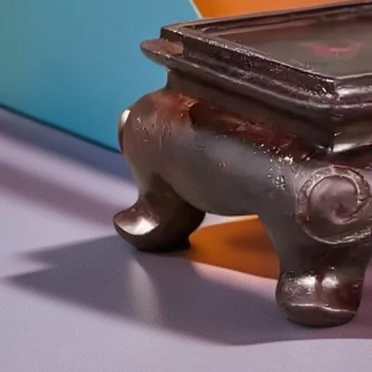 直播间下单专用，红酸枝迷你树桩中式仿古工艺品雕刻摆件茶道托