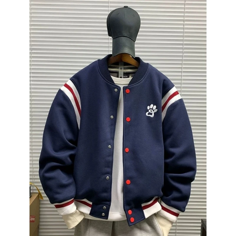 300斤加肥大码韩版休闲棒球服夹克男女春秋宽松学院风运动外套潮2