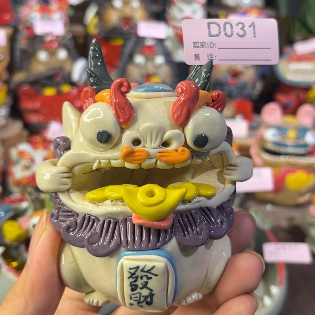 泥塑纯手工茶宠摆件