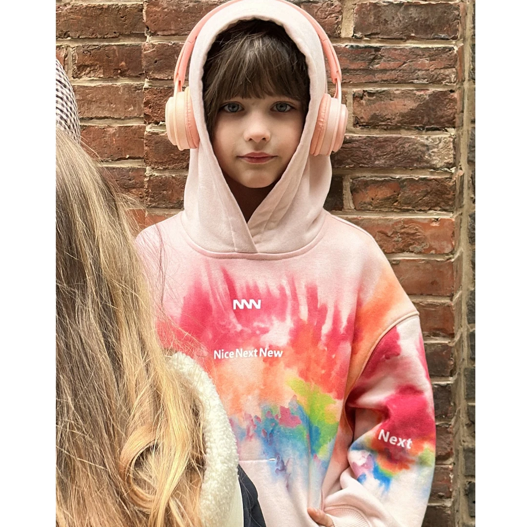 【彩虹日记】亲子服潮流扎染印花彩色童趣卫衣牛仔裤男女童亲子穿搭