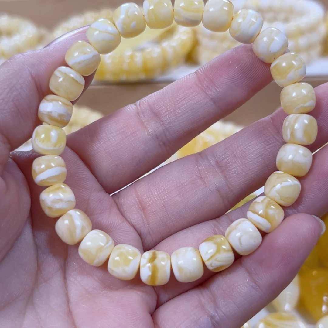 琥珀未镶嵌手链天然蜜蜡