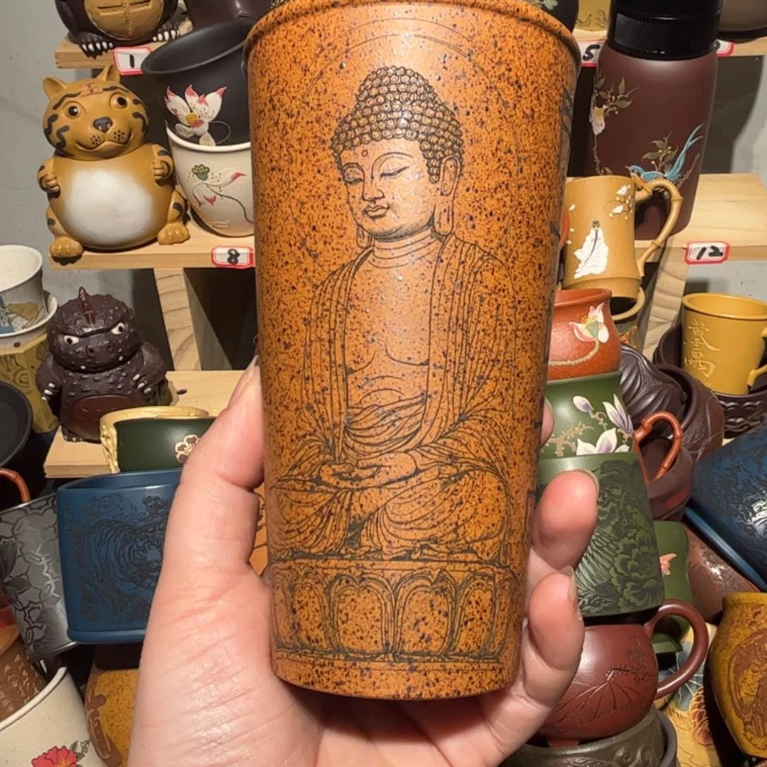 紫砂茶杯宜兴紫砂主人杯