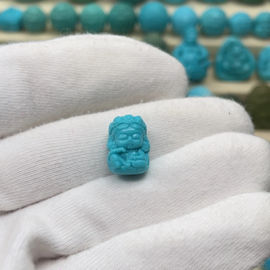 绿松石未镶嵌颈饰卡10.7-14.7-9