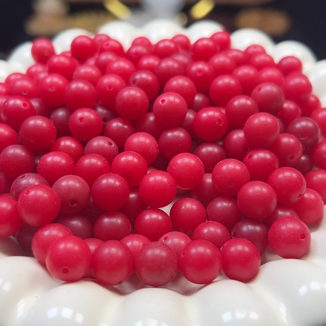 手串菩提根/象牙果卡10红色圆120颗