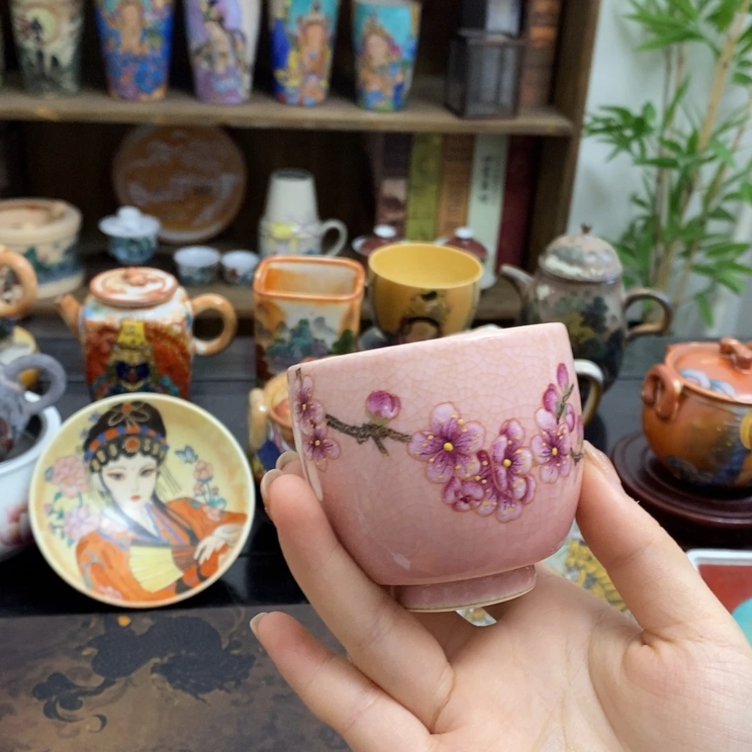 微瑕手工手绘制作茶具