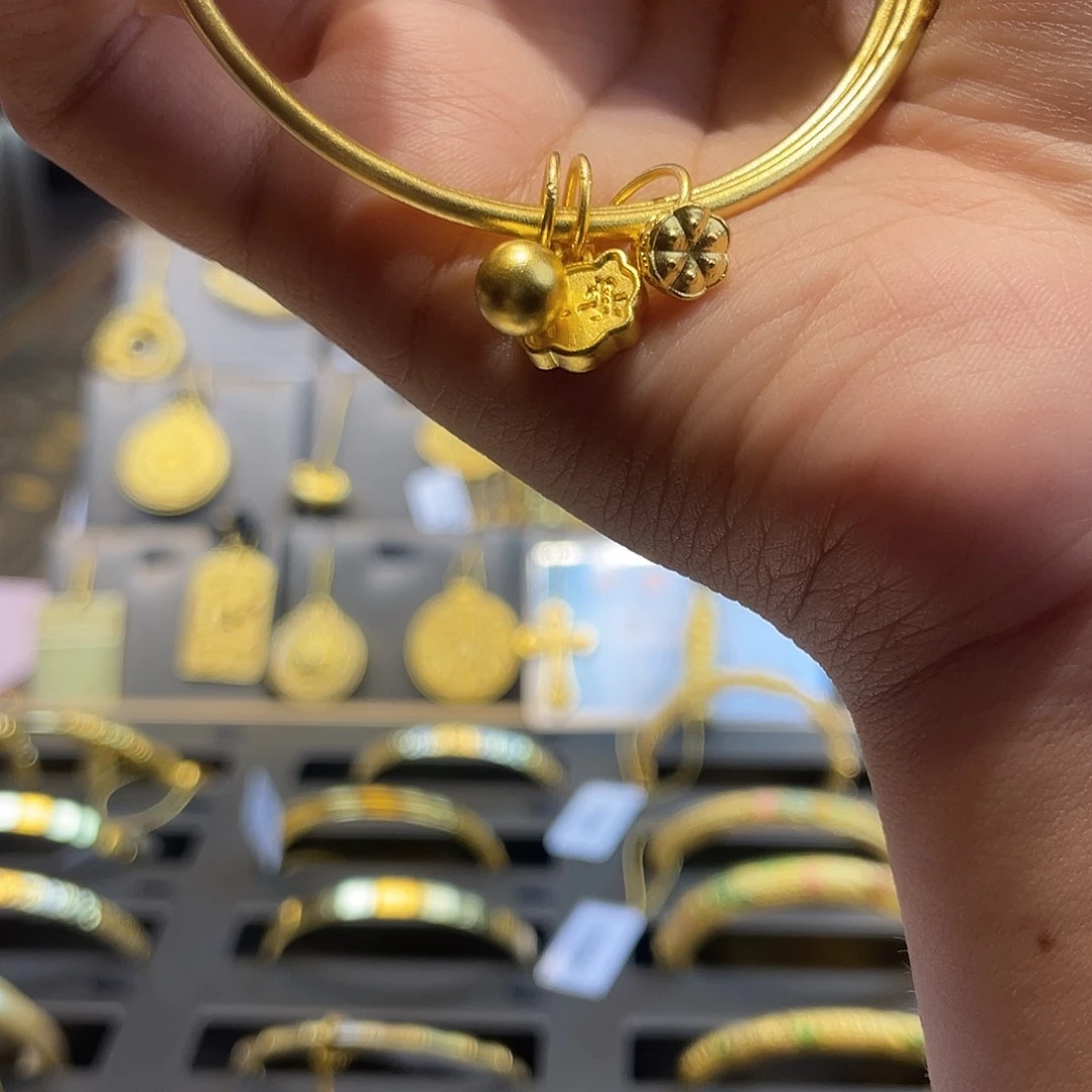 无足银康*小优 三生三世手镯 带圆滴流 54