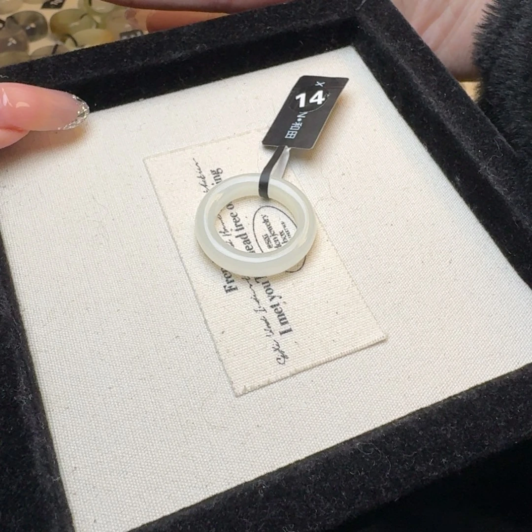 和田玉戒指未镶嵌小*