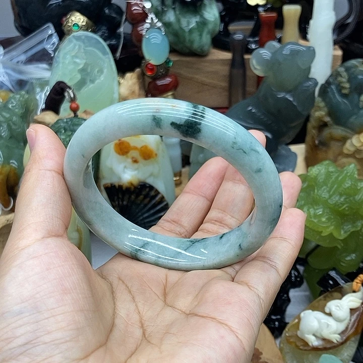 翡翠未镶嵌手镯58.4口径