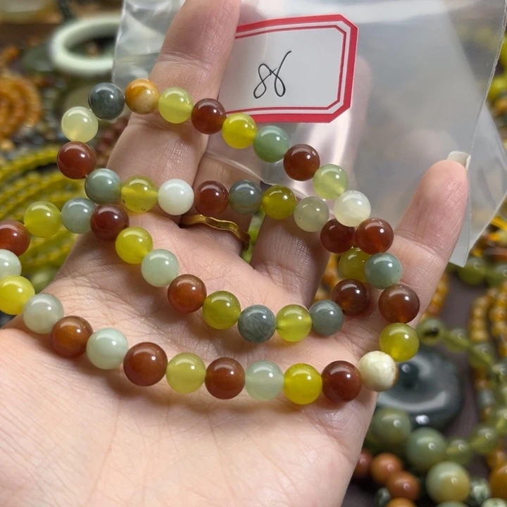 蛇纹石玉未镶嵌手链