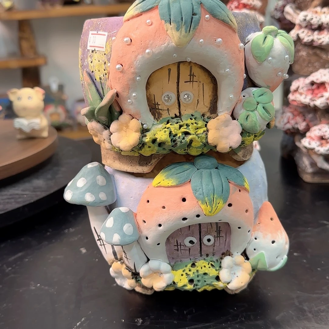 小***号本默花器麦饭石花盆