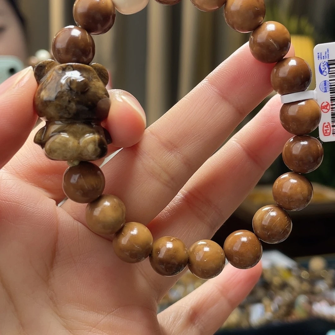 蜜蜡未镶嵌裸石手串